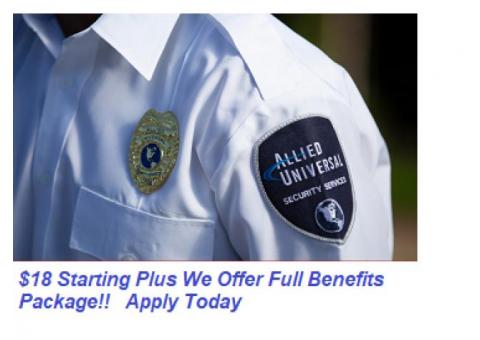 Now Hiring Full and Part Time Security Officers Crete
